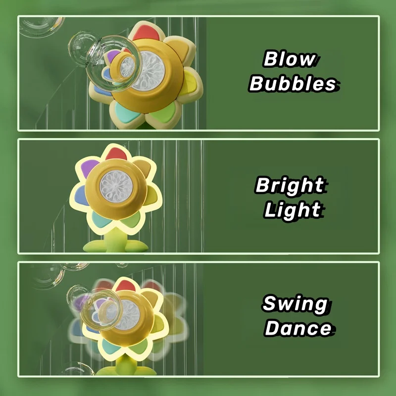 Bubble Machine Toy Electric Automatic Sunflower Shaking Head Adjustment Light Dancing One Key Bubble Maker Toy For Kids Bubble Machine Toy Electric Automatic Sunflower Shaking Head Adjustment Light Dancing One Key Bubble Maker Toy For Kids