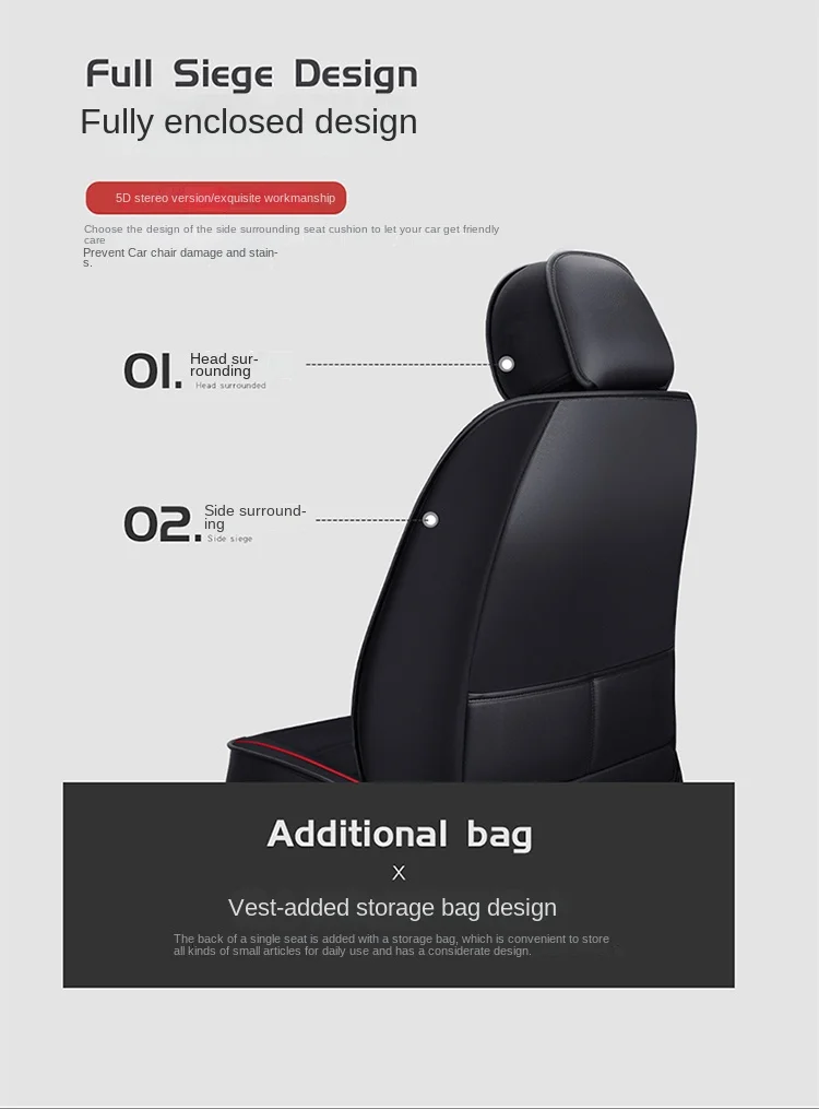 Universal Leather 3D Car Seat Cover for Kia K2 K3 K4 K5 KX Cross KX3 KX5 KX7 RIO KX1 Cerato Sorento Accsesories Interior Covers