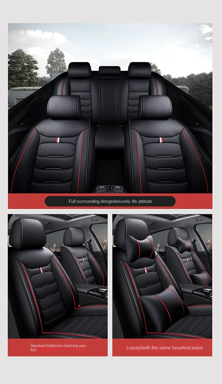 Universal Leather 3D Car Seat Cover for Kia K2 K3 K4 K5 KX Cross KX3 KX5 KX7 RIO KX1 Cerato Sorento Accsesories Interior Covers