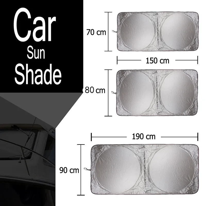 Car Windshield Sun Shade with Storage Pouch | Durable Material Car Sun Visor ,Sun Heat Protection | Car Interior Accessories Car Windshield Sun Shade with Storage Pouch | Durable Material Car Sun Visor ,Sun Heat Protection | Car Interior Accessories