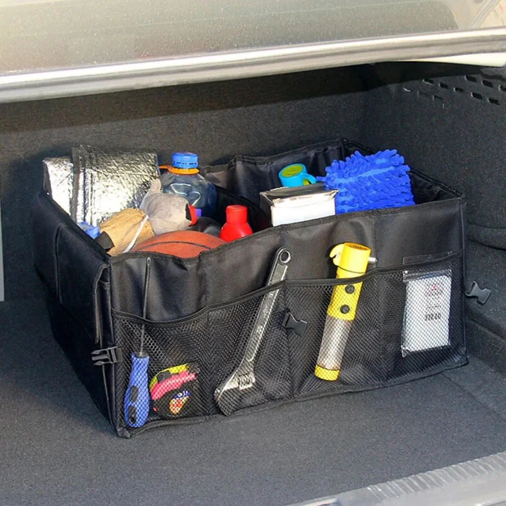 Big Capacity Collapsible Car Storage Box Trunk Cargo Case Repair Tools Holder Auto Organizer Automotive Accessories Universal