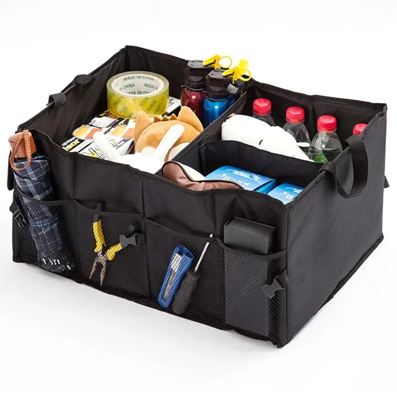 Big Capacity Collapsible Car Storage Box Trunk Cargo Case Repair Tools Holder Auto Organizer Automotive Accessories Universal