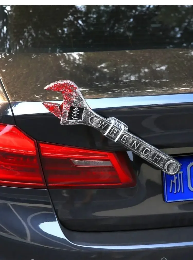Creative Car Accessories Funny Wrench The Rear of The Car Pendant Doll Ornaments Car Trunk Decorate Accessories Toy