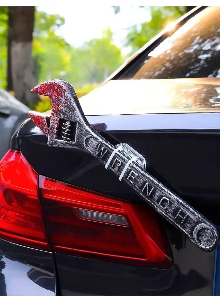 Creative Car Accessories Funny Wrench The Rear of The Car Pendant Doll Ornaments Car Trunk Decorate Accessories Toy