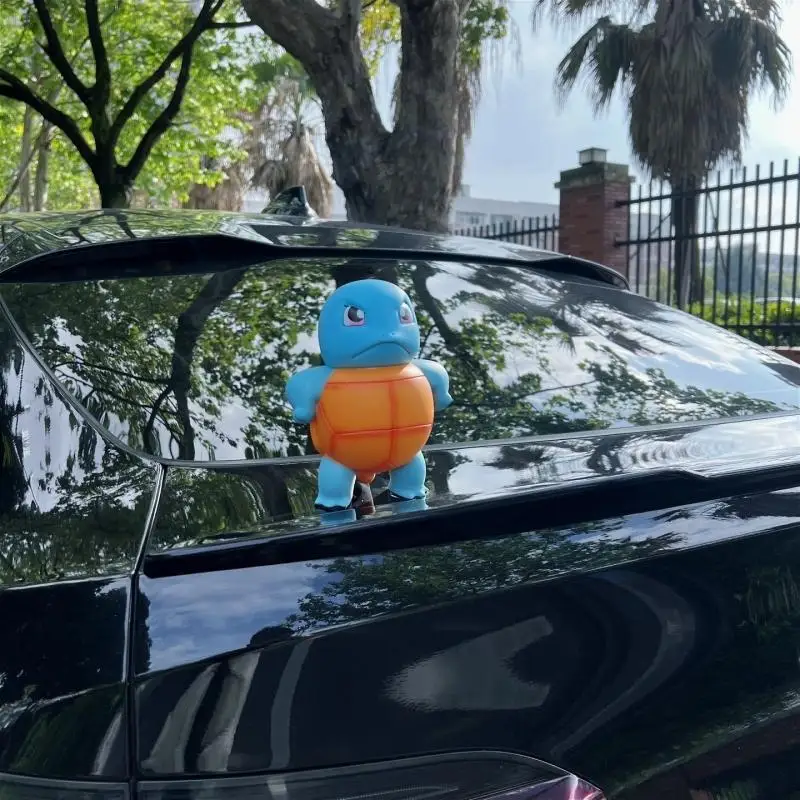 Hot Arrival Anime Pokemon Squirtle Spray Water Jenny Turtle Model Car Accessories Spray Water Big Size Proud And Cute Gifts Toys